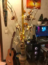 Lights Led-String Battery-Operated Firecracker Fairy Party Copper-Wire Christmas-Window