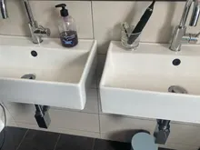 Tapa redonda para agujero de rebosadero, cubierta de desbordamiento para fregadero de cerámica, plástico/Cobre, cromado, 1 Uds.