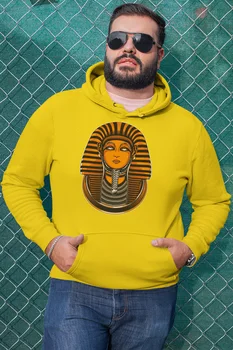 

Angemiel Wear Egyptian Pharaoh Yellow Men 'S Hooded Sweatshirt