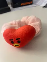 Nueva Kpop coreano Bangtan niños Koala las mujeres al por mayor de terciopelo de invierno Scrunchie goma de pelo elástica cuerda chica Hairwear grandes para cabello cuerda