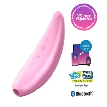 Клиторальный стимулятор с вибрацией Satisfyer Curvy 3+, розовый Клиторальный стимулятор с вибрацией Satisfyer Curvy 3+, розовый