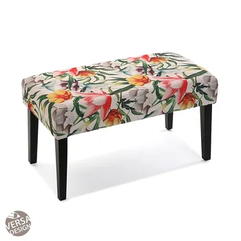 

Versa Home flowers 5 stool bed foot printed four-legged textile material 21350173