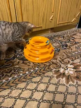 3 Levels Pet Cat Toy Funny Tower Tracks Disc Cat Tracks Toys Training Intelligence Amusement