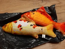 Pet Soft Plush Creative 3D Carp Fish Shape Cat Toy Gifts Catnip Fish Stuffed Pillow Doll