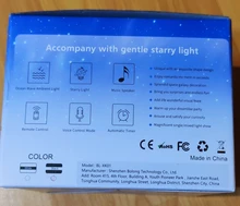 Bluetooth Projector Light-Decor Night-Light Starry Sound-Activated Water Wave Music Usb Led