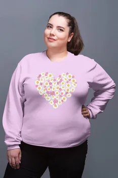 

Angemiel Flowers to Wear Pink Women Sweatshirts