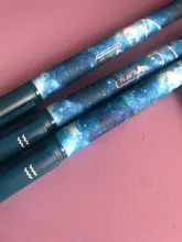 Lote de 3 bolígrafos de Gel de constelación para niña, bolígrafo de tinta negra estrellada de 0,5mm, regalo para niña, papelería para estudiantes, suministros de oficina y escritura escolar