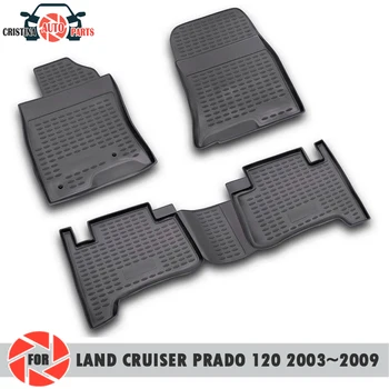 

Floor mats for Toyota Land Cruiser Prado 120 2003~2009 rugs non slip polyurethane dirt protection interior car styling