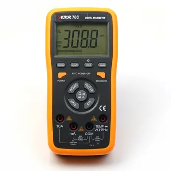 

Digital Multimeter Autoranging Victor 70C with connection PC usb