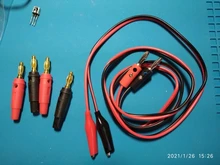 Alligator-Clip Banana-Plug Test-Cable Leads Electrical-Clamp Injection Copper 4mm 
