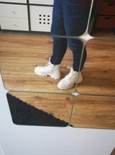 COOTELILI-Botines de punta redonda con cremallera y cordones para mujer, zapatos de moda, antideslizantes, con tacón de 5,5 cm, 2020