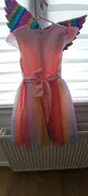 Vestido de verano de unicornio para niñas de 4, 6, 8 y 10 años, princesa disfraz de fiesta, 2020