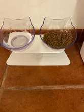 Cat-Bowls Bowl-Supplies Feeders Raised-Stand Double For Cats Dogs Non-Slip with Pet-Food