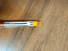 Pincel dentado para uñas, pluma de mezcla gradiente a cuadros, encaje de bolígrafo, mango de madera, nailon, suave, profesional, herramientas de manicura, 1 Uds.
