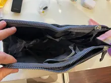 Organizador de viaje de nailon para mujer, bolso grande líneas, maquillaje, cosmético