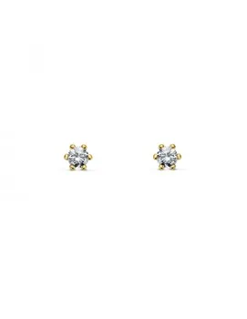 

Earrings Baby or Girl 6 Claws Cubic Zirconia