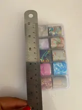 CHNRMJL-Lámina de transferencia de manicura holográfica, pegatinas adhesivas en envoltorios de papel AB, estrellado, accesorios de decoración de uñas