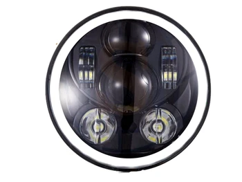 

CARALL FS7059 Led Headlight round 7 inch 58W Headlight H4 with daytime running light and turn signals for Harley Davidson motorcycle jeep Wrangler JK TJ