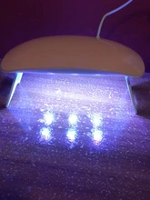 XZMUV-minisecador de uñas portátil, lámpara de manicura de 6 LED UV, Cable USB, para uso doméstico, 6W