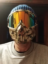 BOLLFO-Gafas de esquí para Snowboard, gafas de esquí para nieve, a prueba de viento, gafas de vidrio para Motocross con filtro para la boca