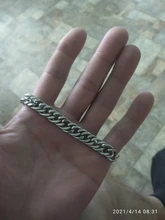 Pulsera de eslabones de cadena de acero inoxidable para hombre, brazalete de cadena de mano a la moda, brazalete Simple de joyería para regalo de novio