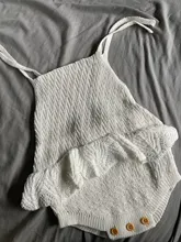 Body para bebé, ropa para niña recién nacida, Tops, moda de verano, mono con correa para niños pequeños, mono de punto sólido para niño de 0 a 2 años