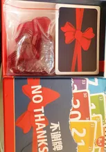 ¡Divertido juego de tablero para fiesta familiar, amigos, juegos de interior, regalo para niños, No gracias! Juego de mesa 3-7 jugadores