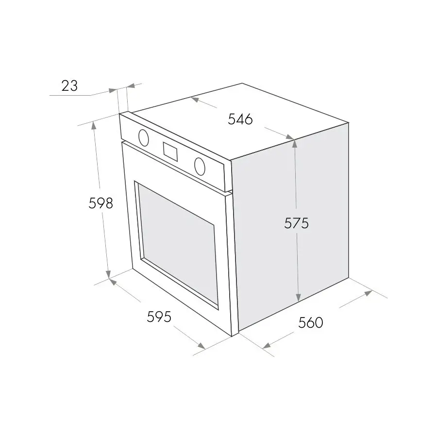 Шкаф духовой газовый MAUNFELD MGOG.673B