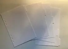 Papel de mesa A5/A6, planificador con divisor de páginas con 6 agujeros, 5 uds.