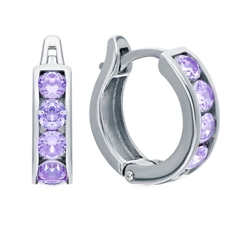 

Silver earrings with cubic zirconia sunlight sample 925