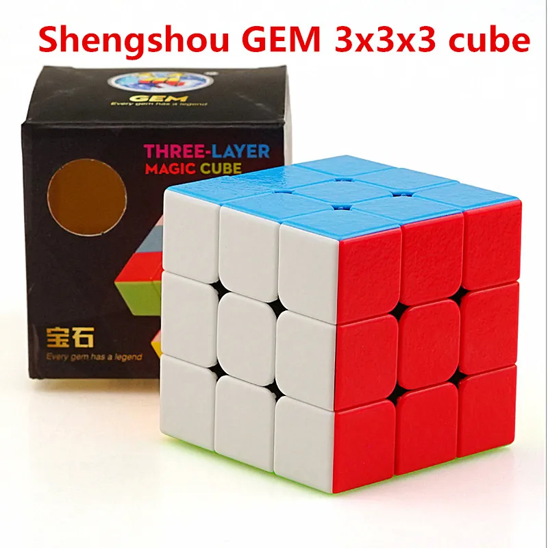 ShengShou драгоценный камень 3x3x3 волшебный куб драгоценный камень 3x3 скоростной куб ShengShou 3x3 головоломка волшебный куб игрушки для детей Shengshou 3x3 куб