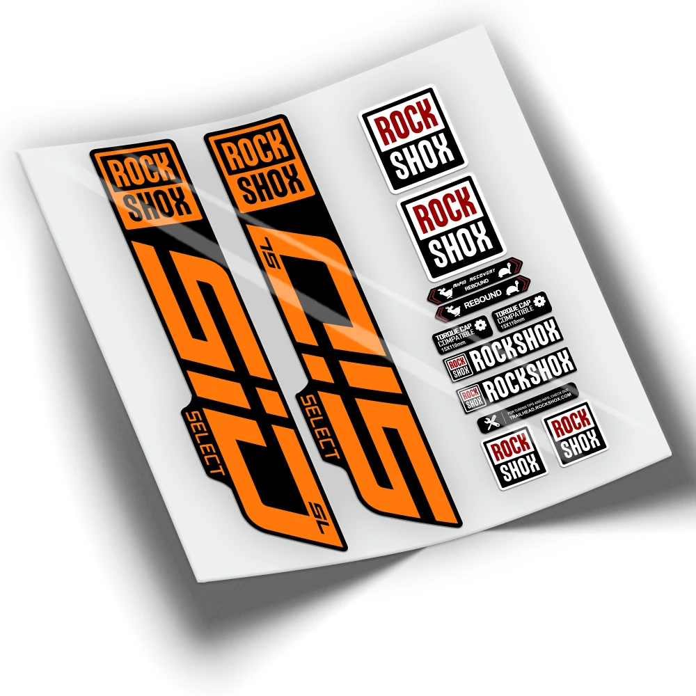 Pegatinas Della Clip Della Forcella Rockshox Sid Select Sl 2021Wp348 Adesivi