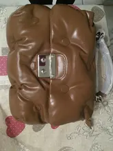 Bolso de algodón de plumas para mujer, bandolera cruzada, almohadilla de espacio, bolso grande de hombro