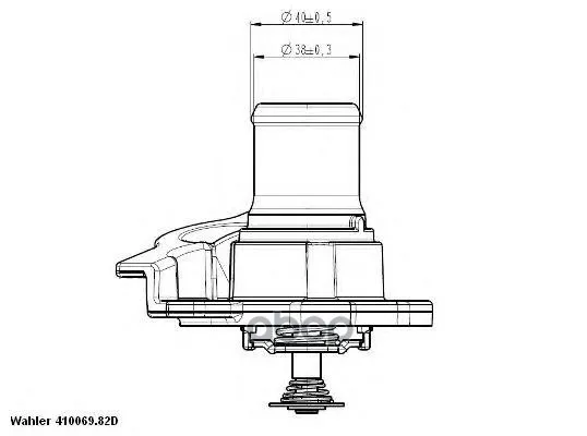 Термостат Wahler 41093782d Wahler арт. 41093782D