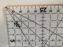 Regla transparente de dibujo, 1 unidad de 30x15cm, regla alineada con Patchwork acrílico, suministros de medición para costura de oficina y escuela