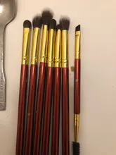 Makeup-Brushes Cosmetic-Tools-Kit Eyeshadow Blending Natural-Hair Ducare Essential 6/7PCS