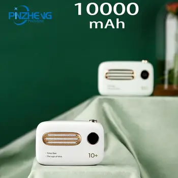 

PINGZHENG PowerBank 10000mAh Portable Charger LED External Battery PowerBank PD Two-way Fast Charging PoverBank For iPhone