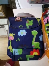 Sunveno-Bolsa de pañales para bebés, organizador reutilizable impermeable con impresiones de moda, bolsa de tela húmeda/seca, bolsa de almacenamiento para mamás, bolsa de pañales de viaje