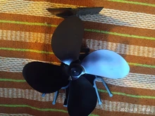 Wood Burner Stove-Fan Fireplace Heat-Powered 4-Blade Log Heat-Distribution Black Home