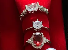 Anillo de circonia cúbica blanca para mujer, sortija, Zirconia, circonita, zirconita, circón, color blanco, estilo moderno, 2020