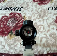 Mira telescópica para Rifle de caza táctica, visor óptico de 11mm y 20mm, punto rojo 1X40RD