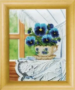 

B-677 set for embroidery with beads 'чарівна митмит'summer for dache', 20,5*26 cm