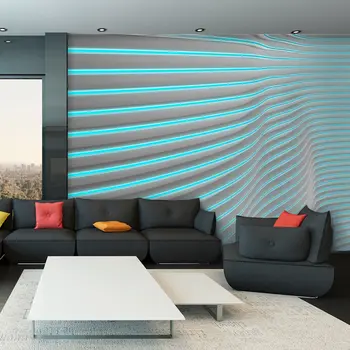 

Wall mural-Neon Blue - 400x280 cm