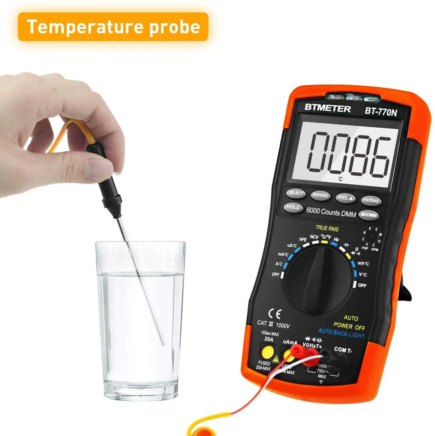 BTMETER BT 770N Цифровой мультиметр Авто/ручной диапазон Avometer Универсальный измеритель