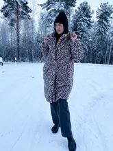 Coats Teddy Bear-Jackets Faux-Fur Leopard Female Long Women Luxury Outerwear Thick Winter