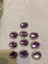 YWXINXI-Accesorios de joyería para manualidades, tablero de diamantes de imitación para invitación de boda, accesorios de ropa, ovalados, 16x20mm, 10 Uds.