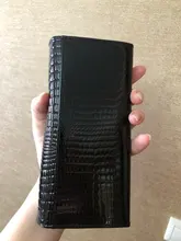 Coin Purses Long Wallet Alligator Crocodile Genuine-Leather Ladies Clutch Female Luxury