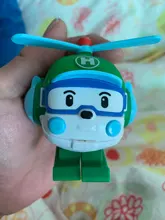 6 unids/set Poli coche chico juguetes transformación Robot de dibujos animados figura de acción de juguete transformar vehículo para el regalo de los niños