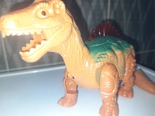Dinosaurio eléctrico que camina, juguete de dinosaurios brillantes con sonido, modelo de animales para niños, regalo interactivo
