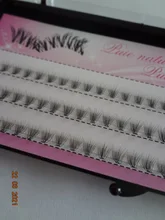 Pestañas de racimo de 60 clústeres/caja, pestañas de extensión de pestañas individuales gruesas bunches maquillaje profesional pestañas postizas